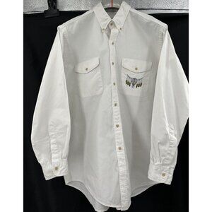 Mid-West Garment Company Long Sleeve Western Men's Shirt Skull Large 16 1/2 Aaaa